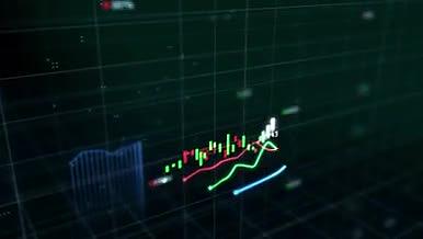 4K股市hud股票背景视频AE模板视频的预览图